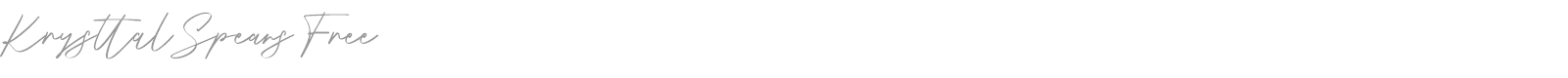 Krysttal Spears font preview